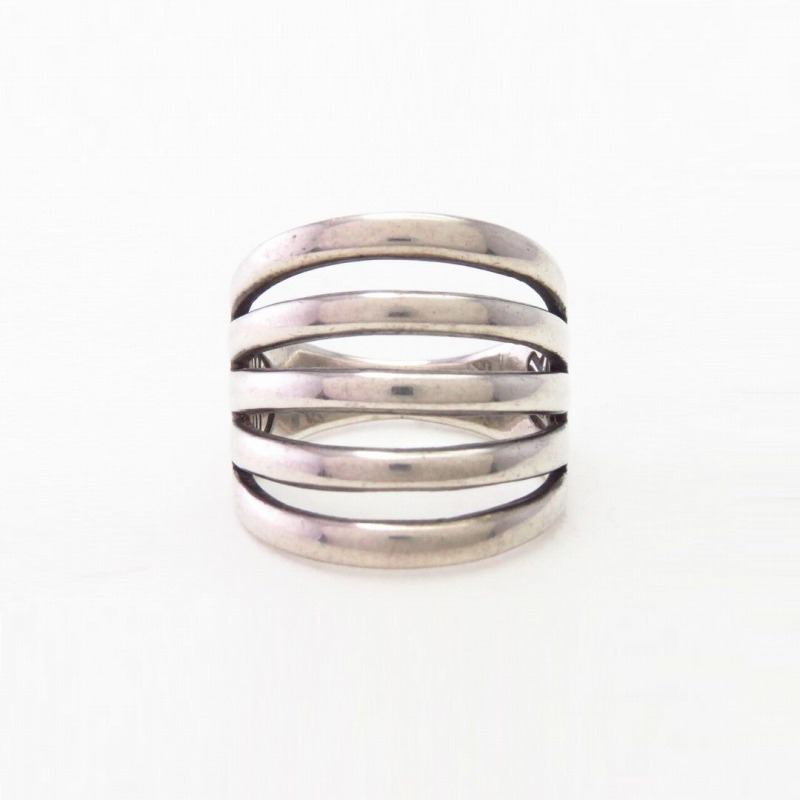 【Allen Kee】 Vintage Navajo Split Shank Silver Ring  c.1955～