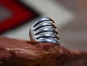 【Allen Kee】 Vintage Navajo Split Shank Silver Ring  c.1955～