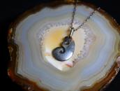 【White Hogan】 Vintage Navajo Overlay Top Necklace  c.1955～