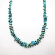 Vintage Single Strand Nugget Turquois Heishi Necklace c.1970