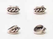 Vintage Braided & Half-Round Wire 3-Strand Ring c.1955～