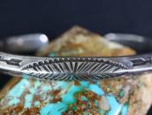Atq Navajo 卍 Arrow Stamped Heavy Triangle Wire Cuff c.1920～