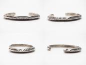 Atq Navajo 卍 Arrow Stamped Heavy Triangle Wire Cuff c.1920～