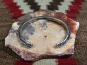 Atq Navajo 卍 Arrow Stamped Heavy Triangle Wire Cuff c.1920～