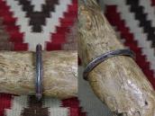 Atq Navajo 卍 Arrow Stamped Heavy Triangle Wire Cuff c.1920～