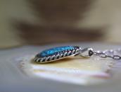 Vtg Navajo High Grade Kingman Turquoise Top Necklace c.1965～