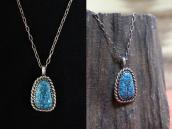 Vtg Navajo High Grade Kingman Turquoise Top Necklace c.1965～