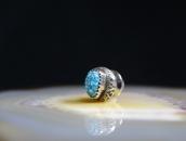 Vintage Navajo Gem Quality Turquoise Pin in Silver  c.1960～