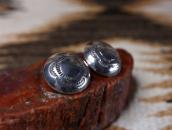 【Austin Wilson】 Vtg Stamped Concho Clip On Earrings  c.1950～