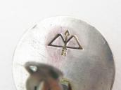 【Austin Wilson】 Vtg Stamped Concho Clip On Earrings  c.1950～