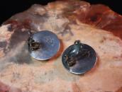 【Austin Wilson】 Vtg Stamped Concho Clip On Earrings  c.1950～