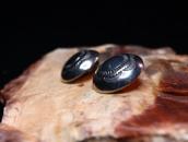 【Austin Wilson】 Vtg Stamped Concho Clip On Earrings  c.1950～