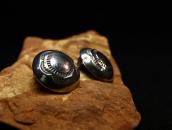 【Austin Wilson】 Vtg Stamped Concho Clip On Earrings  c.1950～
