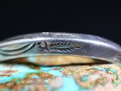 Atq Navajo/Pueblo Owl Stamped Ingot TriangleWire Cuff c.1920