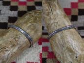 Atq Navajo/Pueblo Owl Stamped Ingot TriangleWire Cuff c.1920