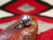 Antique Navajo Pearl Face Silver Tourist Ring  c.1940