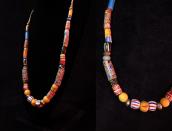 Antique Vintage Mix TradeBead & Navajo SilverBead Necklace 2