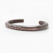 【GARDEN OF THE GODS】Stamped Copper Round Wire Cuff c.1930～