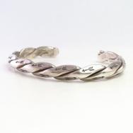 Atq Navajo Arrows Stamped Twisted Wire Triangle Cuff c.1930～