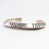 【Manuel Naranjo】 Vtg Lined Heavy Triangle Wire Cuff  c.1950～
