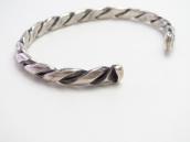 Atq Navajo Ingot Silver Twisted Half-Round Wire Cuff c.1930～
