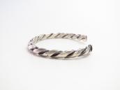 Atq Navajo Ingot Silver Twisted Half-Round Wire Cuff c.1930～
