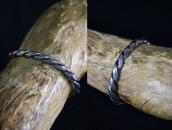Atq Navajo Ingot Silver Twisted Half-Round Wire Cuff c.1930～