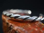 Atq Navajo Ingot Silver Twisted Half-Round Wire Cuff c.1930～