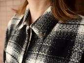 Vtg Navajo Candelaria Turquoise Tie Tack Pin in Brass c.1970