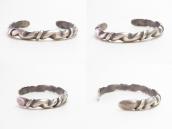 Vintage Navajo Sand Casted Silver Filed Small Cuff  c.1940～