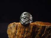 Antique Navajo Crossed Arrows Applique Silver Ring  c.1930～