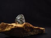 Antique Navajo Crossed Arrows Applique Silver Ring  c.1930～