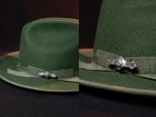 【Ganscraft】Atq 卍 Stamped Coin Silver Small Pin Brooch c.1930