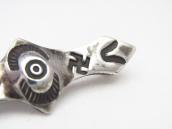 【Ganscraft】Atq 卍 Stamped Coin Silver Small Pin Brooch c.1930