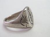 【U.S.NAVAJO 2/C. G. Wallace Trading Post】 Seal Ring c.1938～