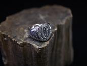 【U.S.NAVAJO 2/C. G. Wallace Trading Post】 Seal Ring c.1938～