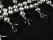 Vtg Navajo Silver Squash Blossom Naja Necklace w/TQ  c.1955～