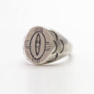 【U.S.NAVAJO 2/C. G. Wallace Trading Post】 Seal Ring c.1938～