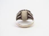 Atq Navajo SplitShank Silver Ring w/Godber Turquoise c.1930～
