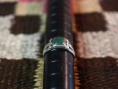 【Ganscraft】 Antique Worn Silver Ring w/Turquoise  c.1930～