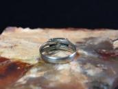 【Ganscraft】 Antique Worn Silver Ring w/Turquoise  c.1930～