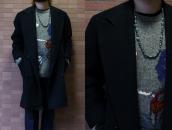 Vtg Single Strand Turquoise & Silver Bead Necklace  c.1965～