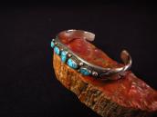 Vintage Navajo Godber Turquoise Row Cuff Bracelet  c.1950