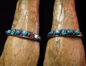 Vintage Navajo Godber Turquoise Row Cuff Bracelet  c.1950