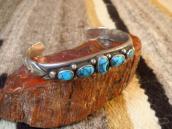Vintage Navajo Godber Turquoise Row Cuff Bracelet  c.1950