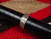 Antique Navajo 卍 Stamped Ingot Silver Men's Ring  c.1915～