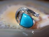 Antique Navajo or Pueblo Coiled Snake Silver Ring /TQ c.1940