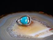 Antique Navajo or Pueblo Coiled Snake Silver Ring /TQ c.1940