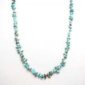 Vintage Single Strand Nugget Turquois Heishi Necklace c.1970