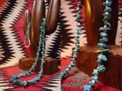 Vintage Single Strand Nugget Turquois Heishi Necklace c.1970